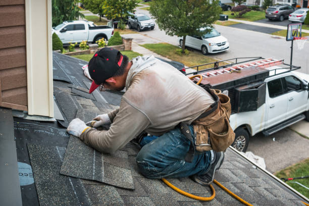 Professional Roofing technician working in Portsmouth, RI